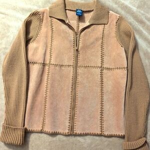 Leather and wool jacket High Sierra